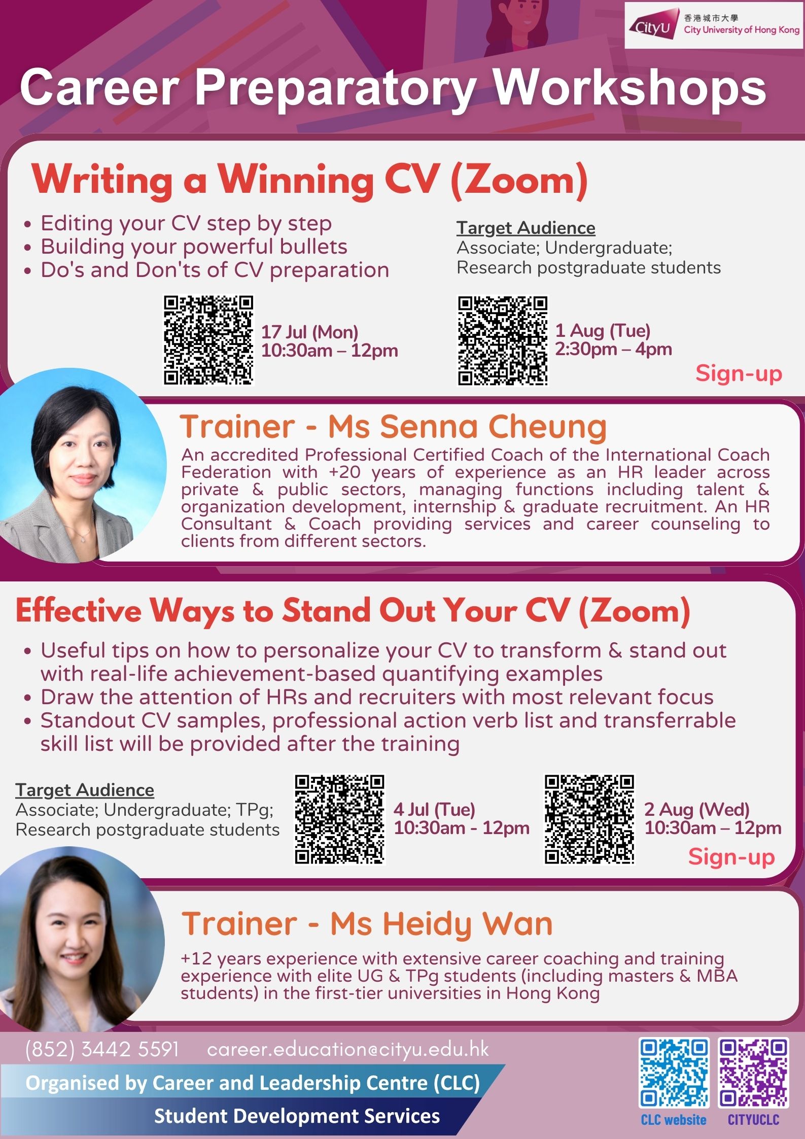 Writing a Winning CV (ZOOM)