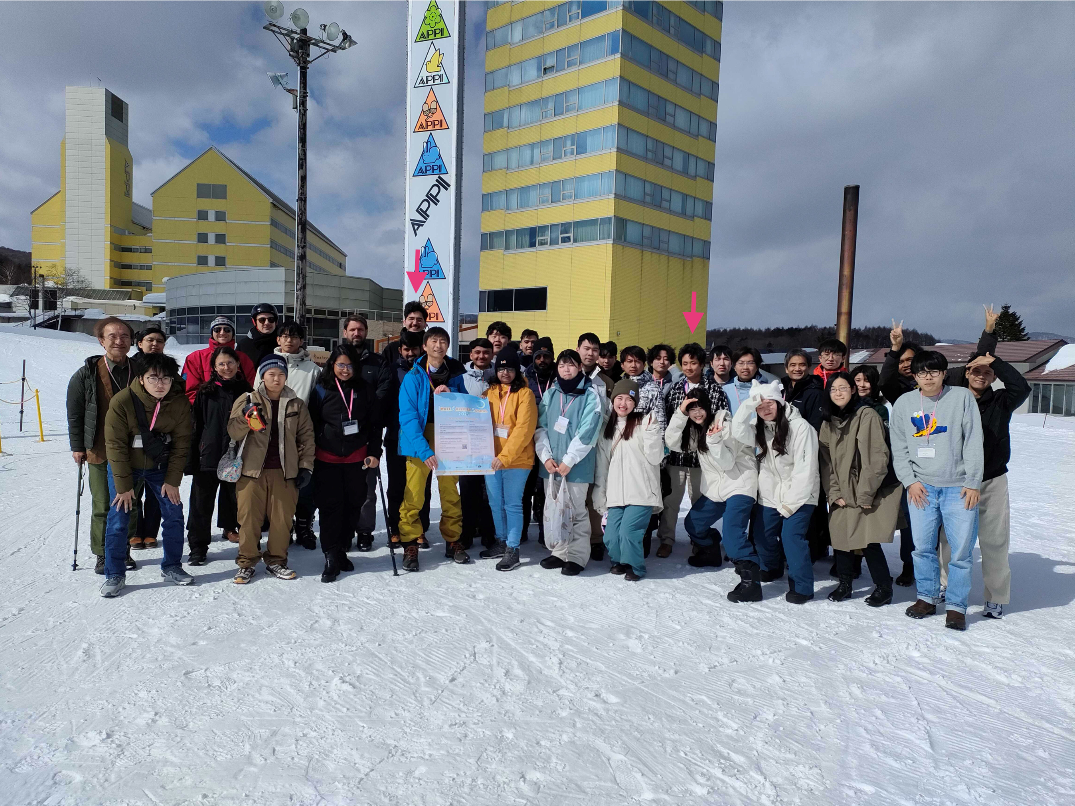 PHY research students attended collider physics workshop in Japan
