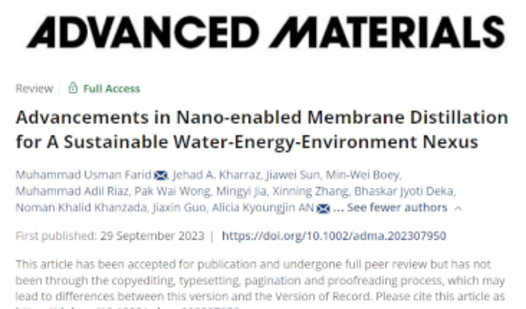 Membrane Distillation