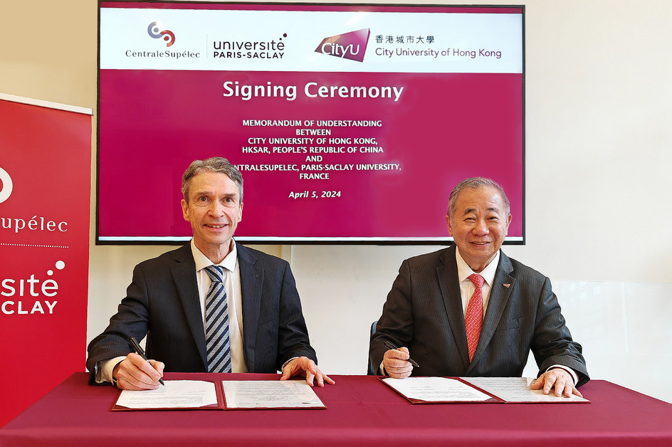 CityUHK strengthens collaboration with a top university in France